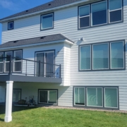 new deck with clear deck railings - Barefoot Construction Deck Construction, Basement Finishings and Home Additions