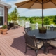 composite deck with patio furniture - Barefoot Construction deck construction