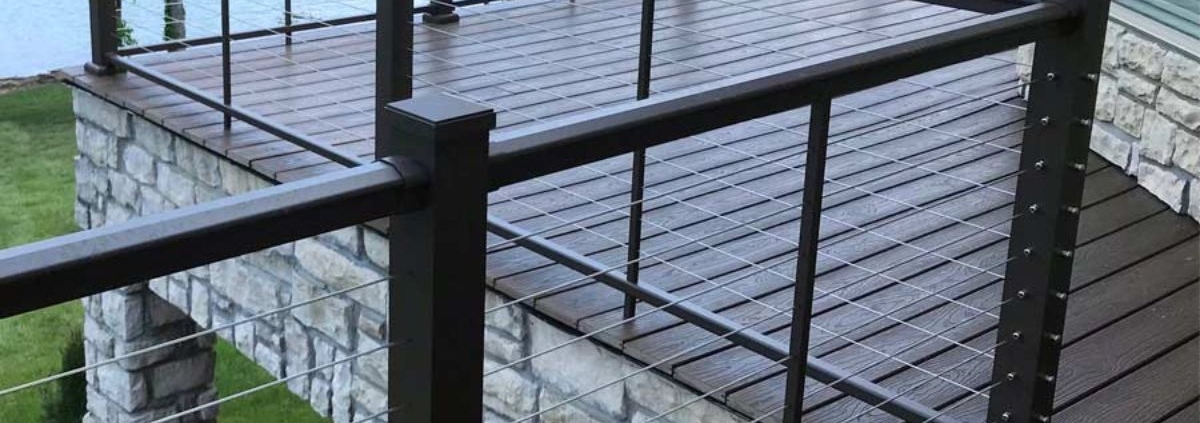 newly built deck with a lake view - Barefoot Construction custom deck features 2026