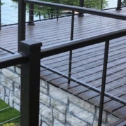 newly built deck with a lake view - Barefoot Construction Composite Decking Trends Minnesota
