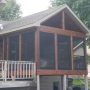 exterior view of a screened in porch - Barefoot Construction Screened Porch vs Deck Minnesota