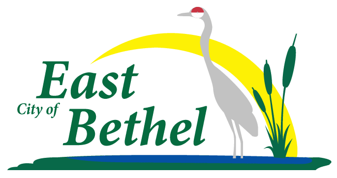 logo graphic for the city of East Bethel Minnesota - Barefoot Construction East Bethel deck construction