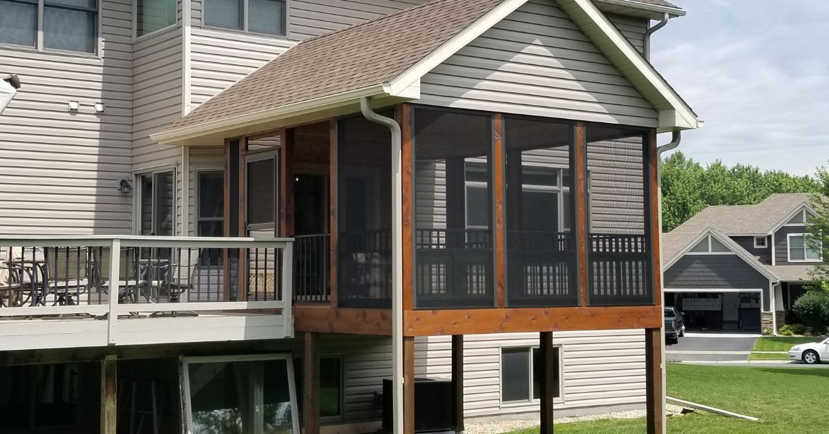 screened in porch home addition - Barefoot Construction home addition