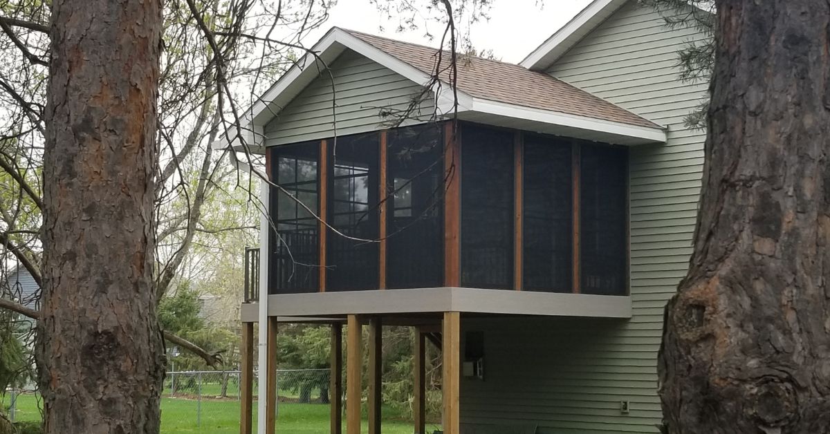screened in porch home addition - Barefoot Construction home addition