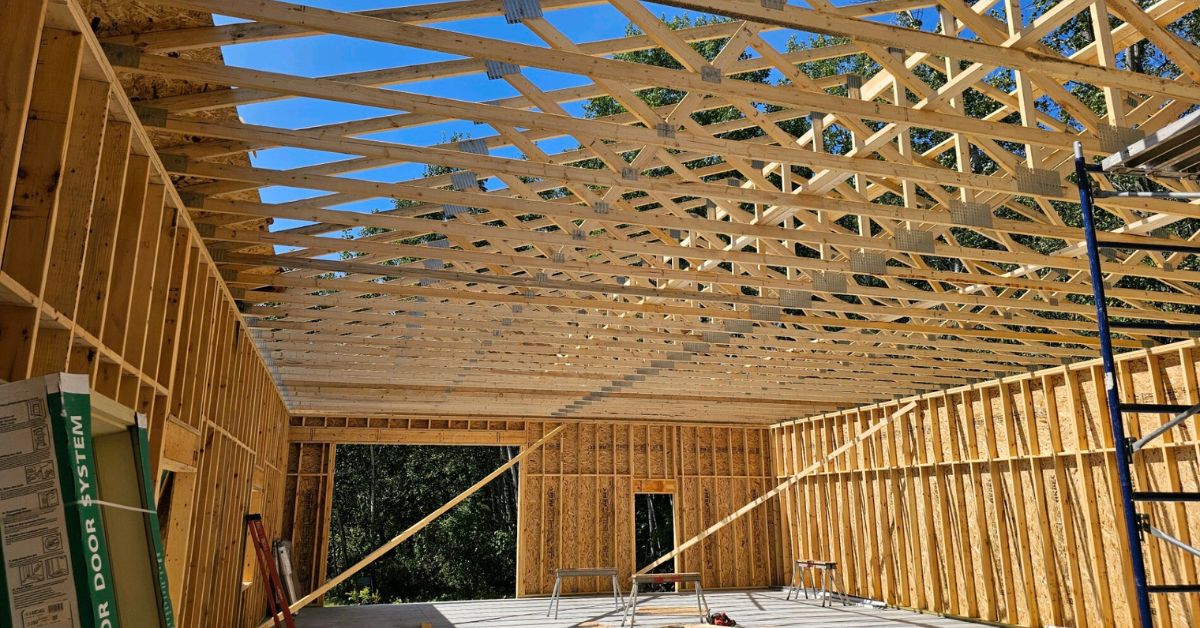 home addition with wood studs - Barefoot Construction home addition Ham Lake Minnesota