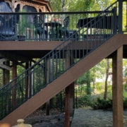 two level composite deck - Composite deck construction near Circle Pines MN