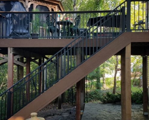 two level composite deck - Composite deck construction near Circle Pines MN