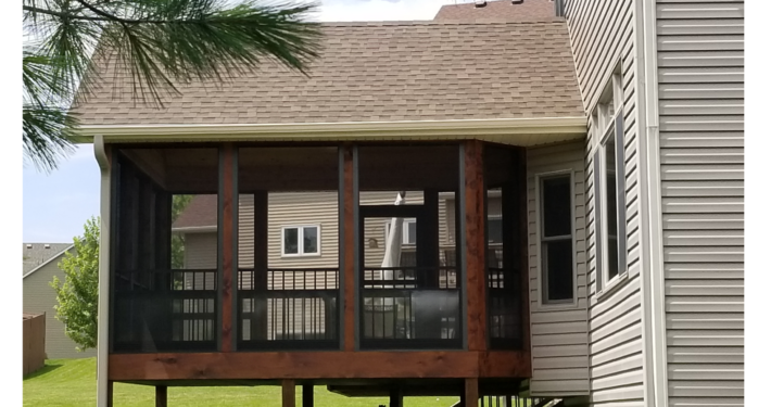 home addition of a screened in porch - Barefoot Construction cost to build a screened-in porch MN