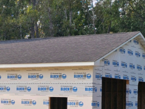 exterior of an unfinished garage - Barefoot Construction Custom Garage Builders in Ham Lake 