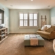 cozy living area in a finished basement - Barefoot Construction basement remodel
